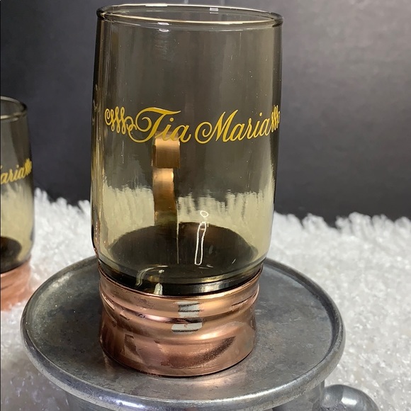 Vintage (2) Tia Maria Expresso cups Copper Finish - Picture 5 of 9